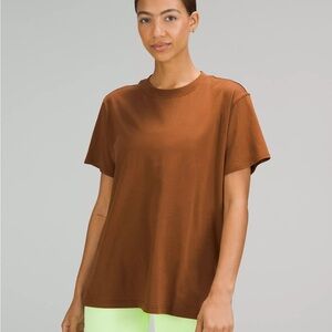 Lululemon All Yours cotton t shirt roasted brown